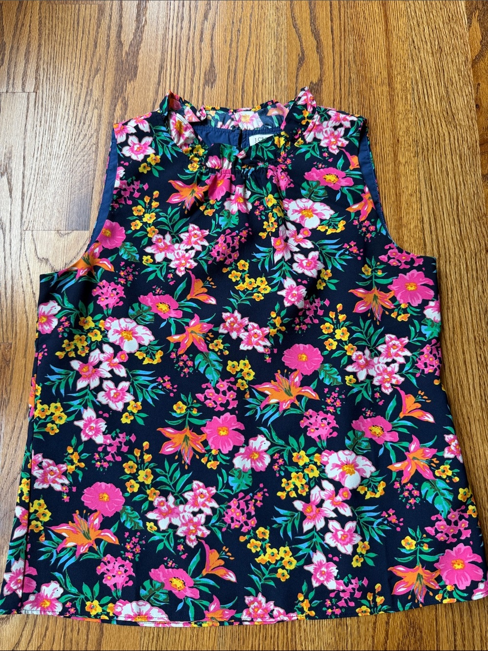 J. Crew Navy Floral Kids Skirt